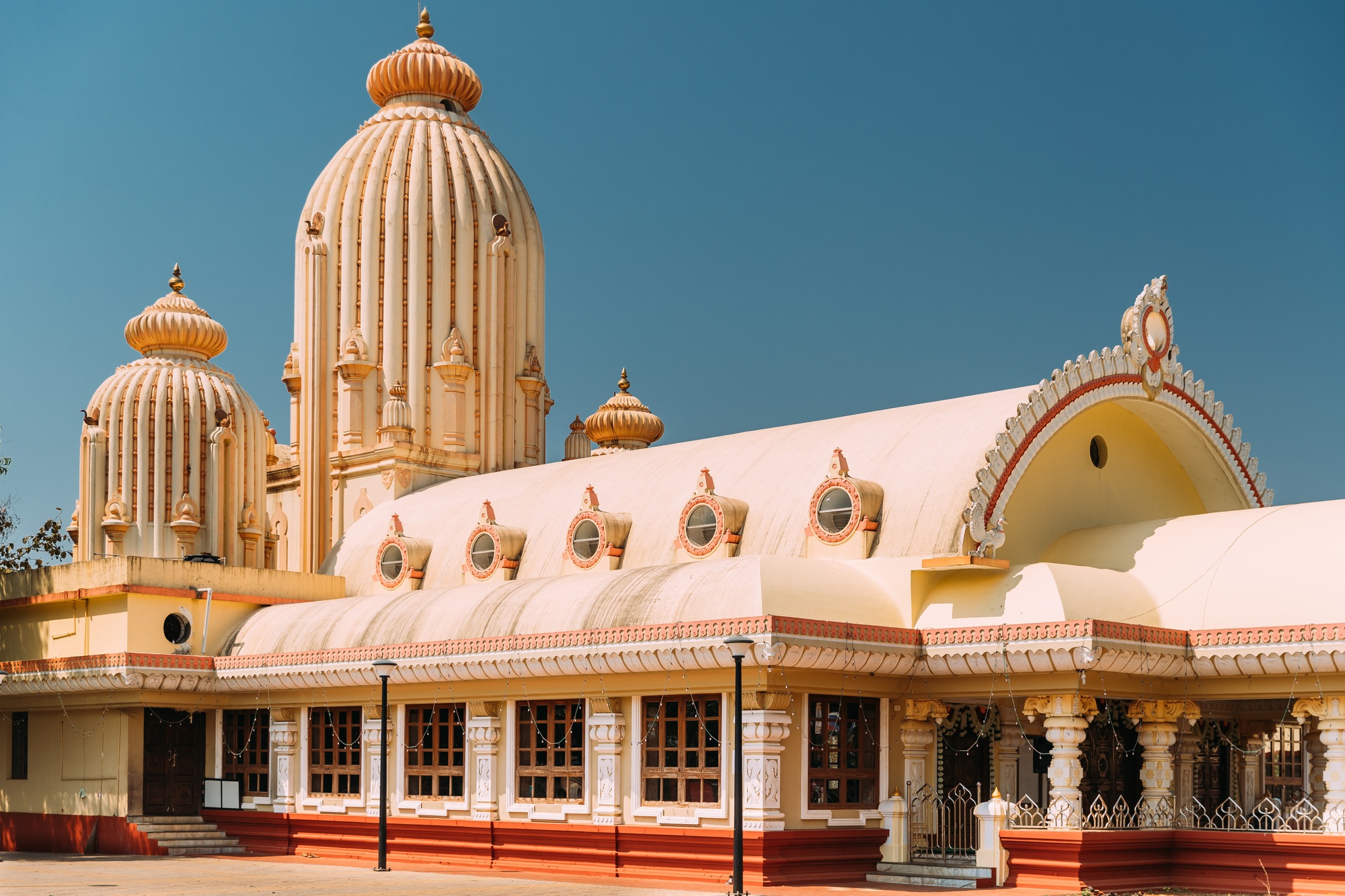 Mapusa, Goa, India. The Shree Ganesh Mandir, Ganeshpuri Temple. Famous Landmark And Popular